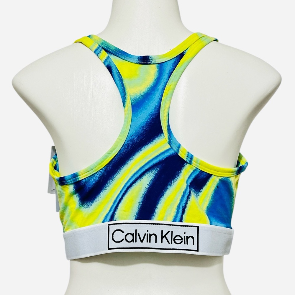 Calvin Klein Reimagined Heritage Pride Unlined Bralette White/Blue/Green Size XL - Picture 6 of 7